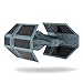 Hallmark Keepsake Christmas Ornament 2019 Year Dated Star Wars Darth Vader's Light and Sound, 2017 TIE Fighter