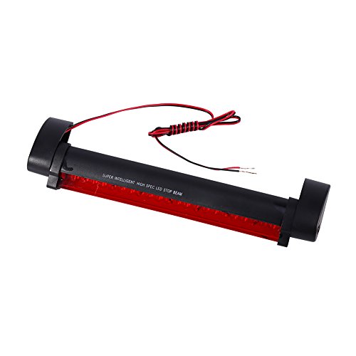 Car Anti-collision Fog Light, 12V Auto Anti-fog Parking Stop Braking Signal Indicators, Motorcycle LED Warning Light, 1 x Red 24 LED Vehicle Car Auto Stop Tail Warning Light (Strong red line) - Thumbnail 7