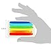 MAKJUNS 24pcs Gay Pride Rainbow Stickers Temporary Tattoo Body Paint 3 Shapes Tattoo Set for Gay Pride Celebrations (Square)