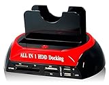 875J All-In-One Dual SATA/IDE HDD Docking Station with One Button Backup for 2.5