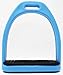 CHALLENGER Horse Saddle English 4-5/8″ Wide Composite Lightweight Stirrups Blue 51113SBthumb 1