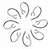 I'EXCEL 8 Replacement Ear Hook Compatible with Samsung Hm1300 Hm1900 Hm3300 Hm6000 for Bluetooth Headsets- Clear