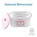 Relassy Paraffin Wax Machine for Hand and Feet,5000ml Paraffin Wax Warmer,Paraffin Wax Bath,Timing Keep Warm Function,Smooth and Soft Hands Foot Skin Paraffin Spa Hot Wax Therapy,Pink Paraffin Wax Kitthumb 4