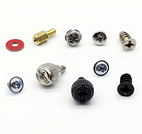 HanTof 228pcs Personal PC Computer Screws,Spacers,Standoffs Set Assortment Kit for Hard Drive Computer Case Motherboard fan power graphics - Thumbnail 5