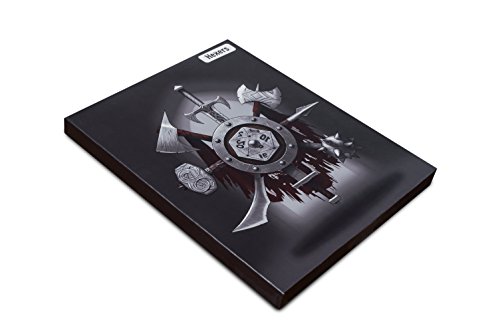 Hexers Game Master Screen - Dungeons and Dragons D&D DnD DM Pathfinder RPG role playing compatible - 4 Customizable Panels - Inserts included that slide into the pouches - Dry erase tracker sheet