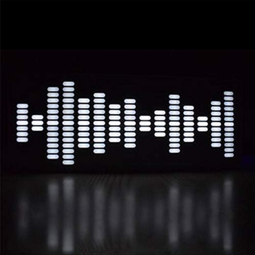 zNLIgHT Eletronic Digital Components | DIY Touch Control 225 Segment LED Digital Equalizer Music Spectrum Display Kits - White