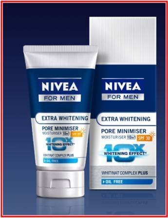 2x Nivea for Men Extra Whitening Pore Minimiser Moisturiser Spf30 Cream 40ml Best Price Free Shipping From Thailand