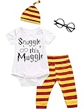 3Pcs/Set Baby Boy Girl Infant Snuggle this Muggle Rompers (3-6 Months)