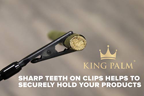 King Palm Smoke Clip, Cigarette Holder, Extendable Up to 1.5ft, Odor Free Hands (Gold) - Thumbnail 2