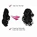 Beauty Angelbella Curly Ponytail Extension 14 Inch, Synthetic Short Curly Wave Claw Clip Ponytail Hairpieces for Women Black