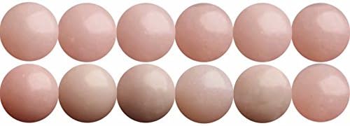 SKYBEADS Natural Pink Opal Gemstone Beads for Beading & Jewelry Making Round 8mm Spacer Beads Sold by One Strand 15 inches APX 46 Pcs Hole Size 1mm