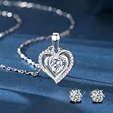 Miofula Preserved Real Rose Gift Box with Necklace & Earrings for Her view 6
