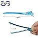SENREAL 12pcs Professional Hairdressing Salon Hair Styling Duck Mouth Hair Clips Duck Bill Clips Single Prong Barrette Blue (12pcs duck mouth clips)