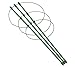 I-MART Plant Support Cage, Stakes, Trellis, Gardening Climbing Growing Cages with Adjustable Rings (17.7 inches H, 3 Rings)