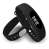Fitness Tracker,Lincass Smart Bluetooth Wristband Healthy Bracelet WristWatch Call SMS Reminder for IPhone6/PLUS,SAMSUNG Smartphones (Black)