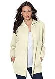 Roamans Women's Plus Size Fabulous Thermal Hoodie