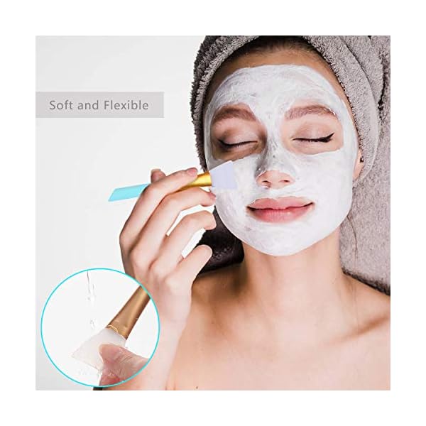 OBSCYON-4-Pcs-Manual-Silicone-Face-Scrubber-Facial-Cleansing-Brush1-Pcs-Silicone-Exfoliating-Lip-Brush-Nose-Cleaning-Brush-and-1-Pcs-Face-Mask-Brush-for-Lip-Skin-Smoothing-Cleaning OBSCYON 4 Pcs Manual Silicone Face Scrubber Facial Cleansing Brush,1 Pcs Silicone Exfoliating Lip Brush Nose Cleaning…
