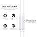 Cordify Earphones Headphones Earbuds Headsets with Mic & Remote Control Compatible with iPhone 6/6s/6 Plus/6s Plus/ 5/5c/5s/SE, iPad/iPod (White)
