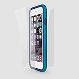 Rhino Shield Crash Guard Slim Impact Bumper Bundle for iPhone 6 Plus/6s Plus - Blue (includes: Bumper, Front Screen Protector, Rear Scratch Protector Shield)
