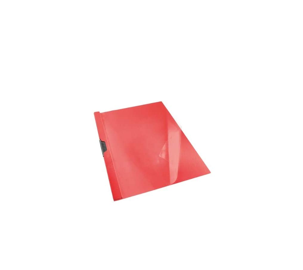 Esselte Clip Folder, fits up to 30 A4 Sheets, Flexible Plastic, VIVIDA Range A4 red
