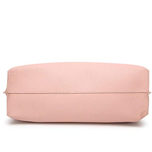 Women Girls Tassels Leather Tote Shoulder Bags Satchel Handbags Large Laptop Purses (Pink) - Thumbnail 6