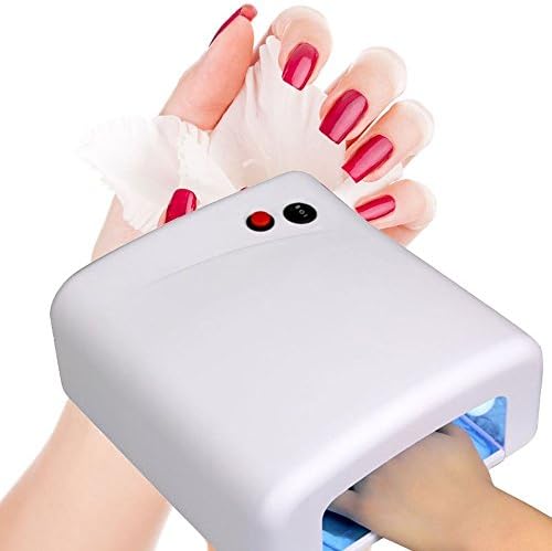 MiiRii 110V US 36W UV Nail Polish Timer Dryer Gel Acrylic Curing 4 Tube Lamp Light Spa Kit (white)
