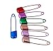 Y&YUAN Baby Safety Pins with Safety Buckle 2.1 Inches Assorted Color (28 Pieces)