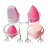 MALLOOM 1PC Cute Chicken Feet Power Puff Display Stand Holder Makeup Sponge Drying Rack Random Color