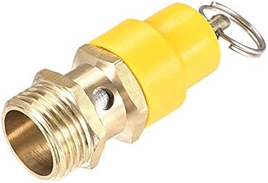 PRINDIY G 1/2" NPT Male Threaded Air Compressor Pressure Relief Valve Release 115 PSI Set Pressure Red Hat