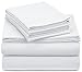 Amazon Brand – Pinzon Signature Cotton Heavyweight Velvet Flannel Sheet Set - King, White