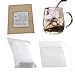Tea Filter Bags, Unbleached 100% Natural Drawstring Empty tea bags for Loose, Herbal, Green & Weight Loss Tea - NUIBY Disposable Tea Infuser Bags - 1cup capacity, 100 counts (2.4in x 3.2in)