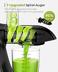 Jocuu Slow Masticating Juicer with 2-Speed Modes
