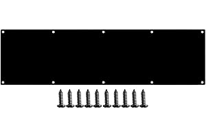 GALOFAY Door Kick Plate 10x30 inches Matt Black Acrylic Decorative Plates Protector for 32 inches Front Doors, 1/10 inch Thickness 10"x 30" (Black)