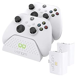 Venom Xbox dubbel laadstation met 2 x oplaadbare batterijpakketten – wit (Xbox Series X / Xbox Series S)