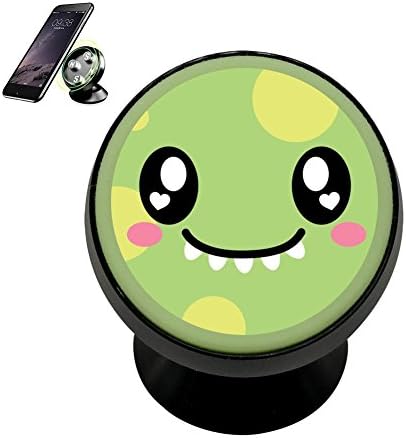 Cute Dinosaur Face Magnetic Phone Car Mount Holder Noctilucent Mobile Cradle Stand Universal 360 Rotating Car Dashboard Support Cell Phone Kit Gadget