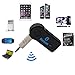 Sikye Wireless Bluetooth Music Receiver 3.5mm Adapter, Car Aux Audio Stereo Receiver Adapter+Mic For PC