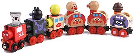 Wooden Toys Magnetic Small Train Car Vans Educational Toy for Toddlers, Preschool, Kids ( 6pcs )