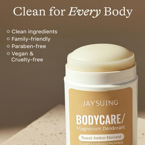 LBOYLOVE® Natural Deodorant for Women - Aluminum & Baking Soda Free, Made with 55% Organic Ingredients, Kid & Sensitive Skin Safe Magnesium Deodorant