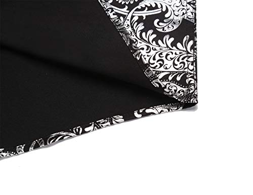 Daupanzees Mens Party Celebration Dress Shirts Short Sleeve Luxury Print Classic Modern Fit Fashion Unique Revel Birthday Button Down Shirts Sliver
