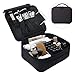 Lmeison Makeup Train Case, Travel Makeup Bag with Adjustable Dividers, 9.6'' Portable Cosmetic Storage Bag for Makeup Brush Set, Jewelry, Toiletry and Digital Accessories
