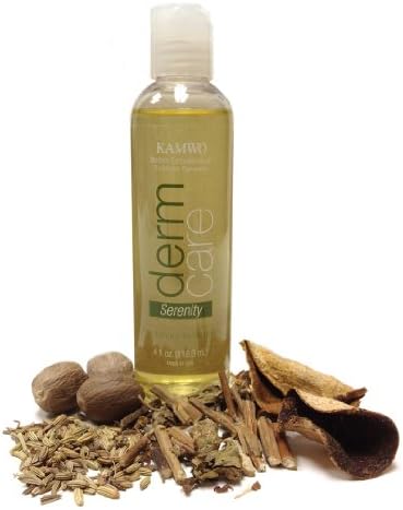Herb Infused Massage Oil with Patchouli, Tangerine, Fennel, and Nutmeg - Serenity - 4 fluid ounces
