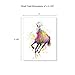 The Best Card Company Assorted Watercolor Animal Blank Greeting Card Box Set - Incl. 10 Unique Notecards Designs + Envelopes, Thank You, Invitations, More - Funky Rainbow Unicorns AM6748OCB-B1x10