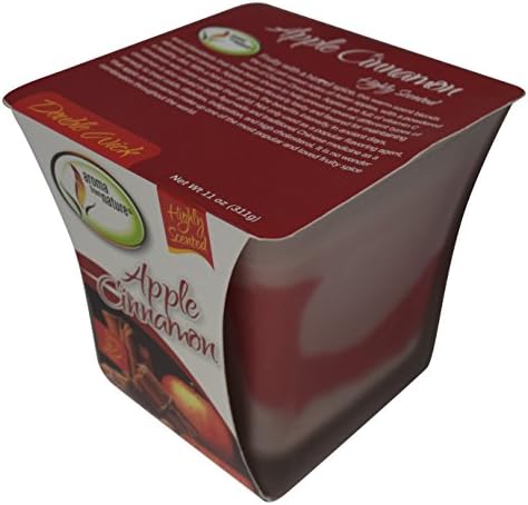 Aroma From Nature Apple Cinnamon Scented Candle, 11 oz