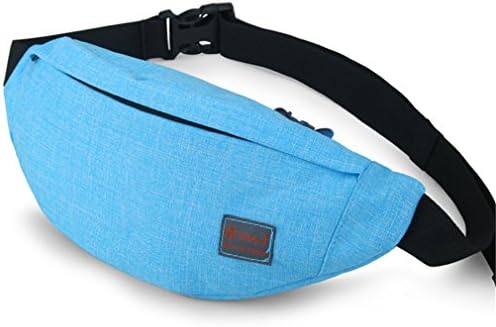 SULAKU Hot Sale Men Male Casual Functional Fanny Bag Waist Bag Money Phone Belt Bag Blue