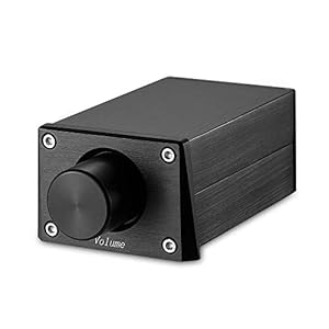 Nobsound High Precision Passieve Preamp Volume Controller VOL Control HiFi Preamplifier ALPS (RCA&HiFi versie, Zwart)