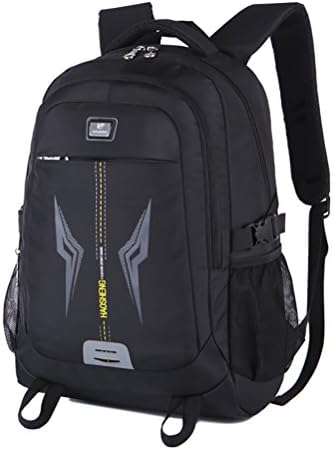 Huge Space Durable Ergonomically-Designed Water proof College School Bag Student Laptop Backpack Eo-friendly Travel Shoulder Bag Fits under 15.6" Laptop and Notebook (Black)