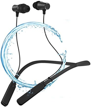 FSTCOM V4.1 Bluetooth Headphones Wireless Neckband Headset Stereo Noise Cancelling Music Sports Earbuds for iPhone and Android Cellphone (Black)