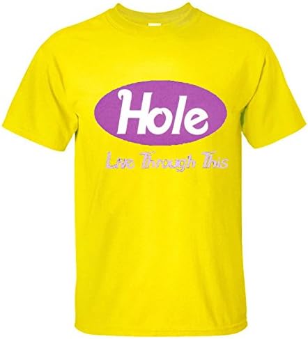 XBILLY Hole Live Through This Men's Short-sleeve T Shirts yellow XL