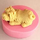 Joinor Super Cute 3D Mini Schnauzer Soap Making Mold Chocolate Candy Mold Silicone Fondant Mold
