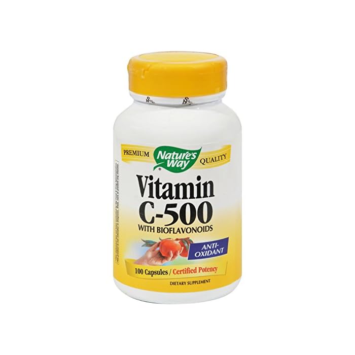 Nature's Way Vitamin C-500 with Bioflavonoids - 500 mg - 100 Capsules